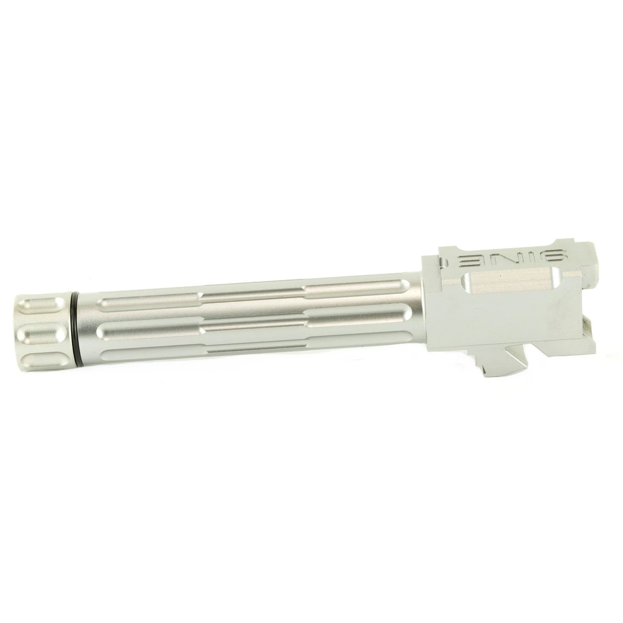 LanTac USA LLC 01-GB-G19-TH-SS Match Grade Drop-In Barrel for Glock 19, precision-engineered 416R stainless steel with fluted design, for enhanced accuracy and performance.