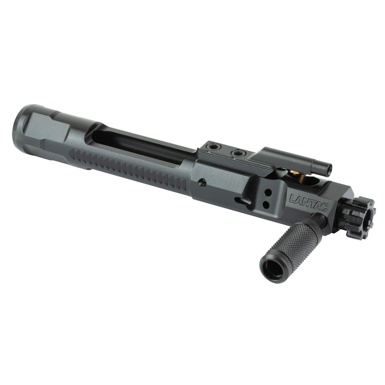 LanTac USA LLC Enhanced Side Charger Bolt Carrier Group, precision machined black nitride finish durable firearm component for AR-15 rifles.