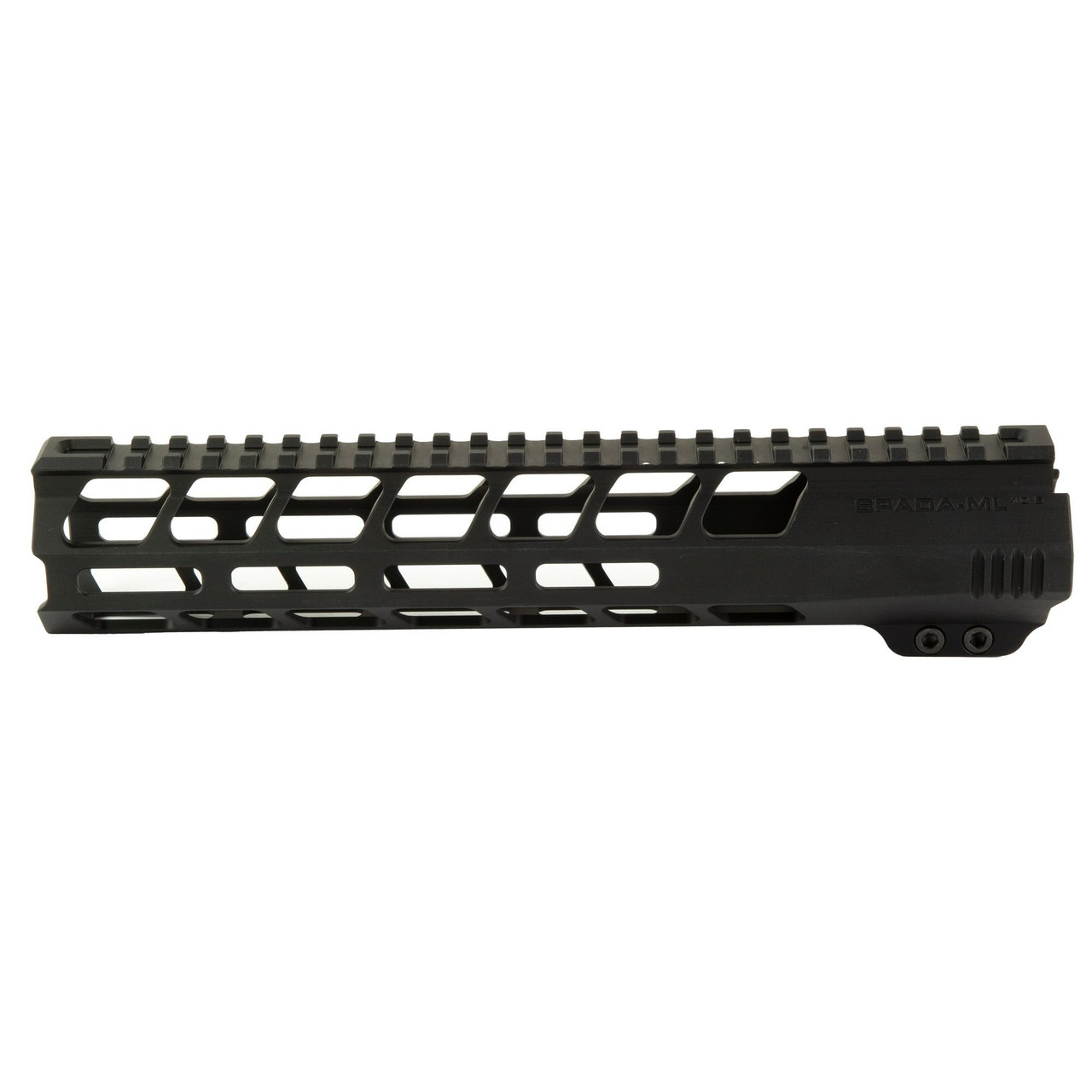 LanTac USA LLC 01-HG-010-SPADA-ML Durability Handguard, lightweight black aluminum handguard with M-LOK system and rugged exterior design, made in the USA.