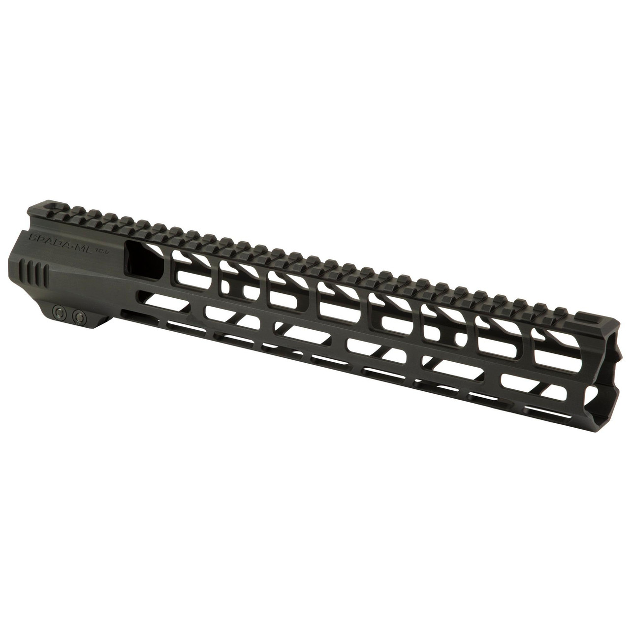 LanTac USA LLC 01-HG-012-SPADA-ML Handguard, Durable M-LOK Aluminum with Anti-Slip Design for Ultimate Stability, shown in black metal finish.