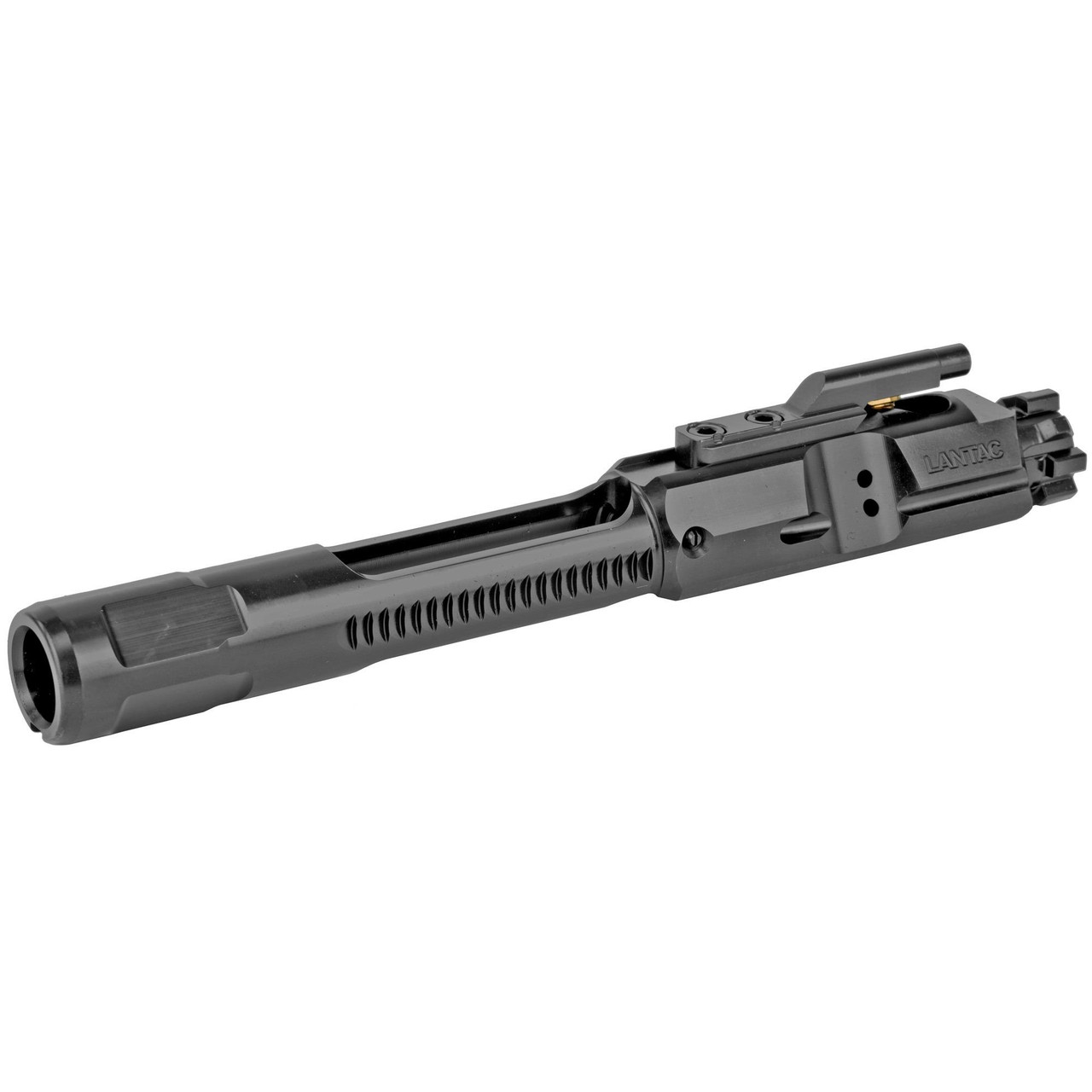 LanTac USA LLC 01-UP-762-NIT-EBCG - Premium Firearm Maintenance Component for Durability & Performance, black firearm part with precise machining and ventilation slots.