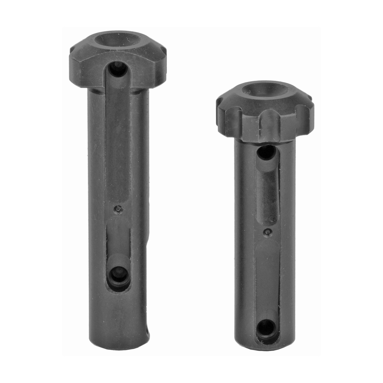 LanTac USA LLC 01-LP-UPS, Premium Firearm Upgrade Component for Enhanced Performance & Durability, two black firearm barrel components with fluted design and mounting features.