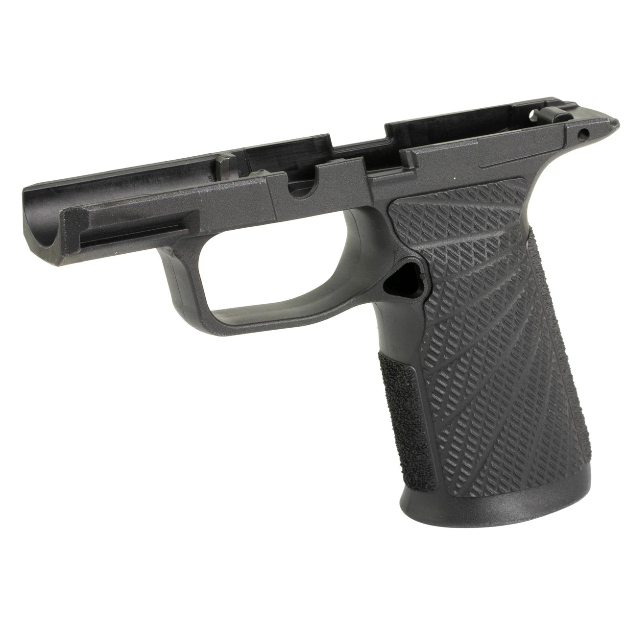 Wilson Combat 365MS-SB Grip Module for SIG-SAUER P365 XMacro, black textured grip with ergonomic design for enhanced recoil control and performance.