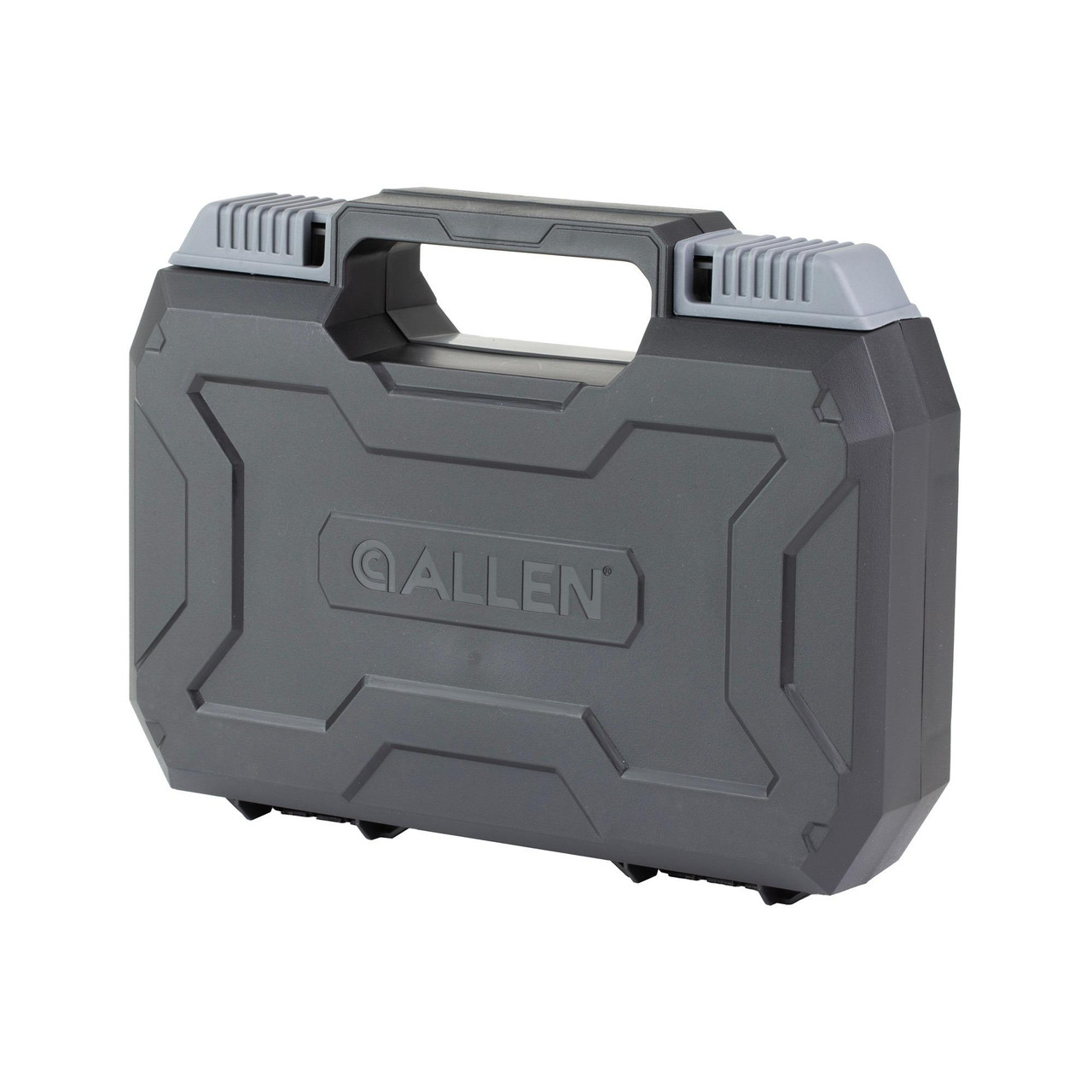 Allen Company 20177 Hardshell Pistol Case, durable polymer construction with egg-crate foam interior for handguns up to 9 inches, lockable design with molded handle.