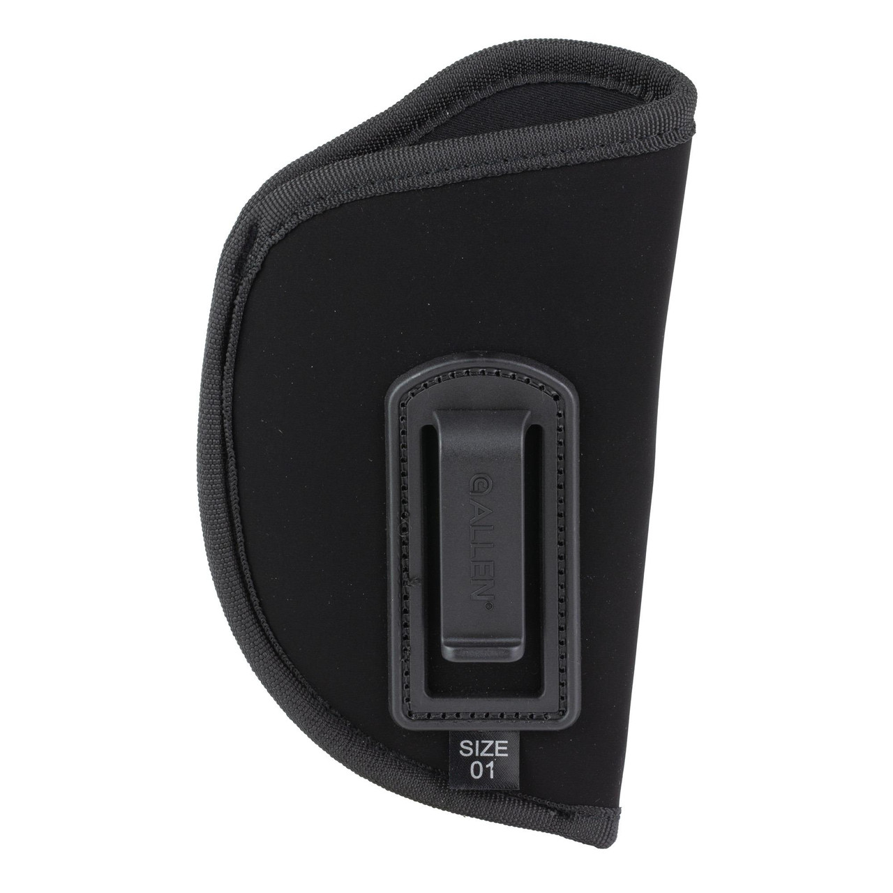 Allen Company 44601 Inside-The-Pant Holster, black, form-fitting concealed carry holster with adjustable retention and size indicator for Sig Sauer P365 and similar firearms.