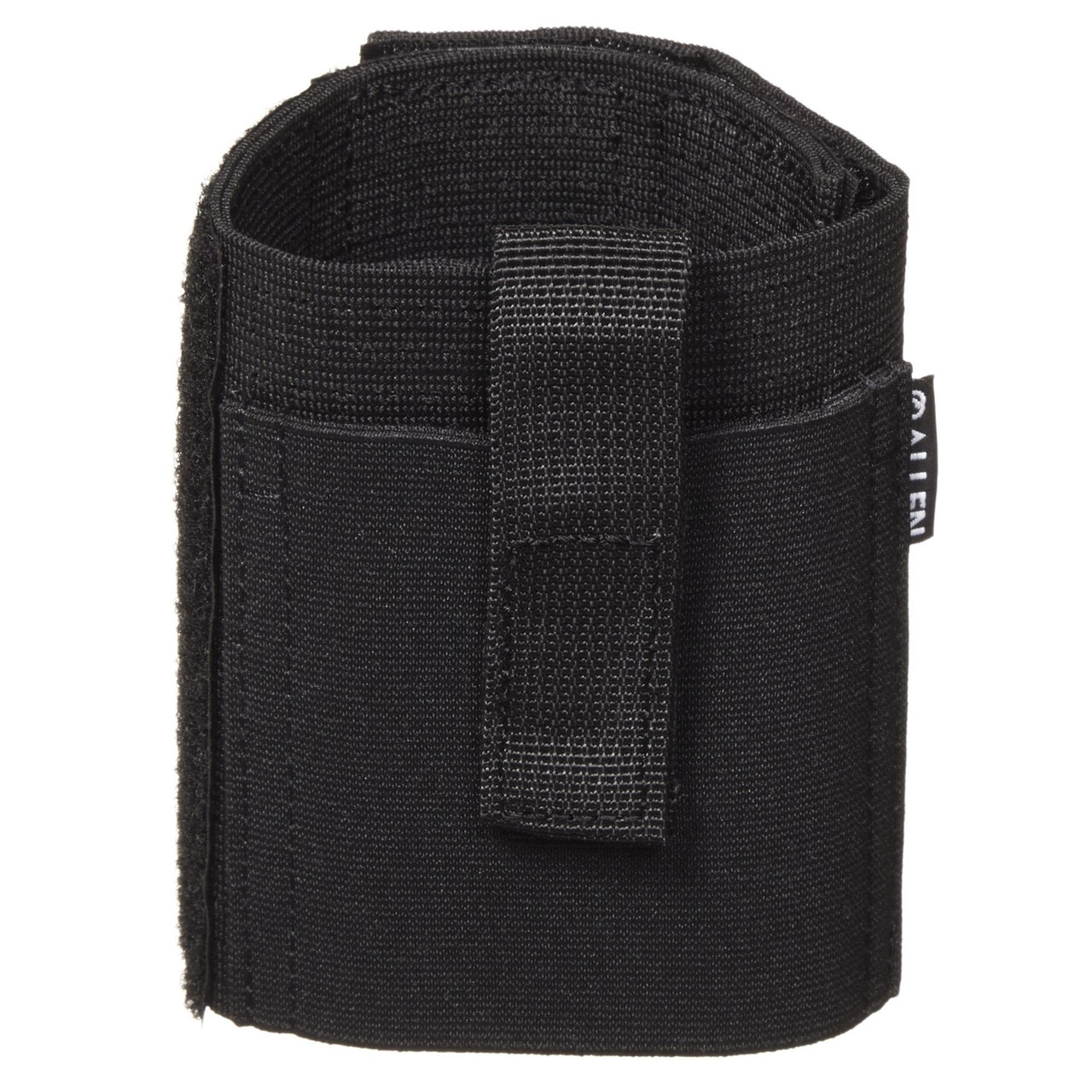 Allen Company 44255 Hideout Ankle Holster - Ambidextrous, Adjustable & Breathable Concealed Carry Solution, black fabric ankle holster with secure straps and Velcro closure for firearm safety and concealment.