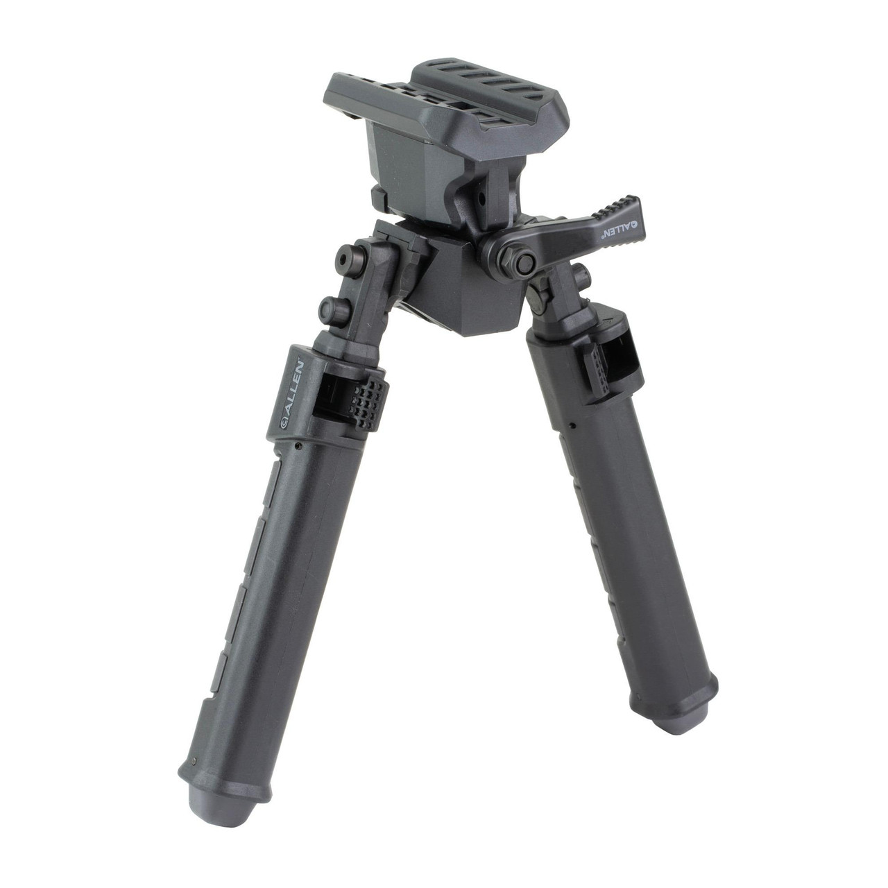Allen Company Helix 5204 Low-Profile Rifle Bipod, lightweight tactical precision bipod with adjustable height and secure mount for stability and accuracy.