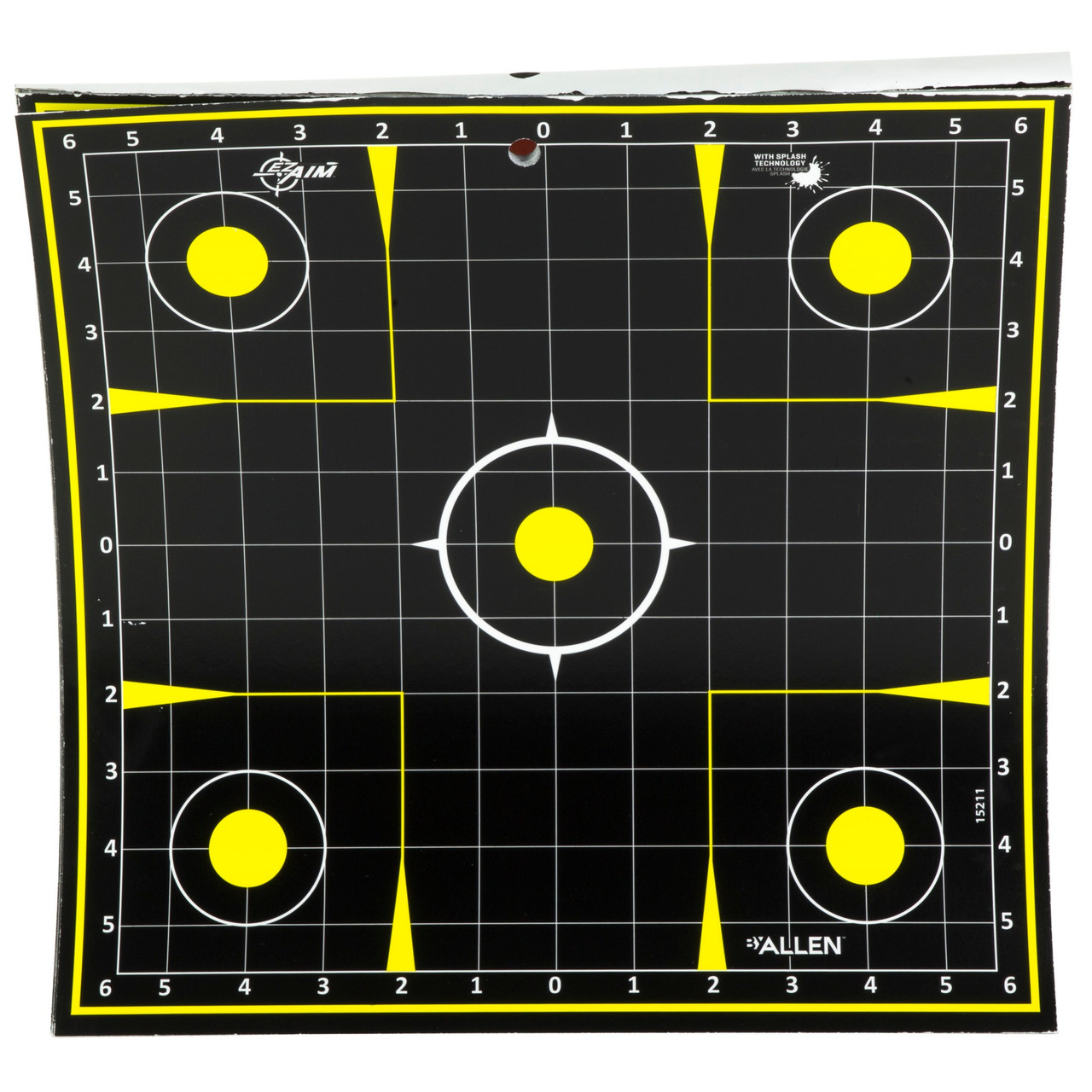 Allen Company EZ Aim Splash Reactive Target - 12.5" x 12.5" with Adhesive Back for Easy Use & Sight Adjustment (MPN: 15211-30)