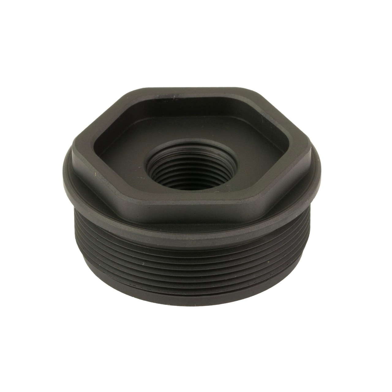 Breek Arms BRK4600TI Direct Thread Universal Suppressor HUB – Premium Grade 5 Titanium, black finish, threaded design for rifle suppressors, durable and precision-engineered for firearm suppression.