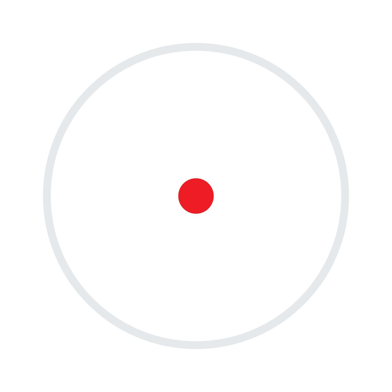Holosun Technologies ARO-RD2-FDE Red Dot Sight, 2 MOA Precision Optics with Shake Awake Technology & Picatinny Mount, image of a white circular red dot sight with a red dot in the center.