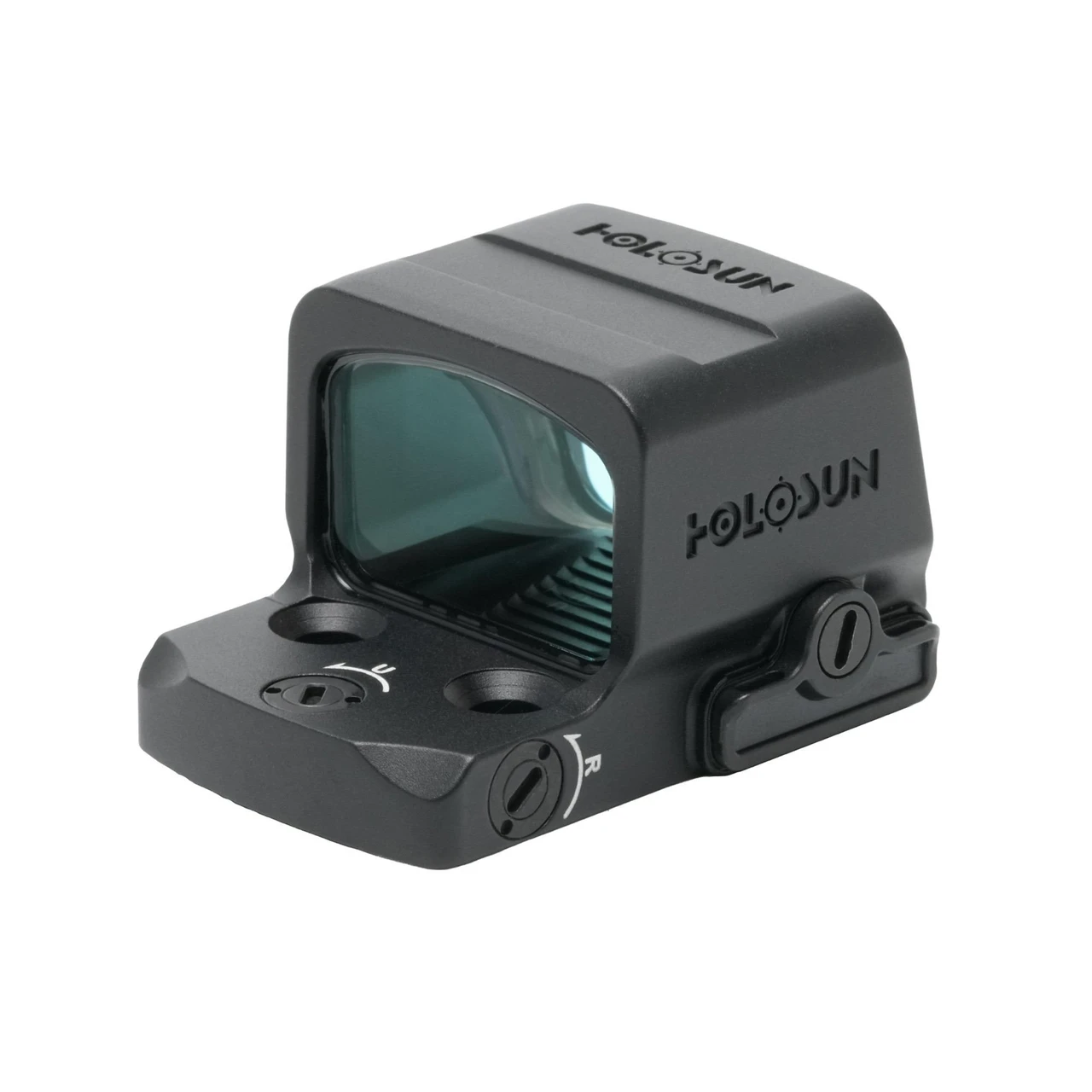 Holosun Technologies Holosun EPS-CORE-GD-3 Compact Optic with 3 MOA Gold Dot, enclosed sight for precision shooting, featuring a durable black design, adjustable brightness, and a large viewing window.