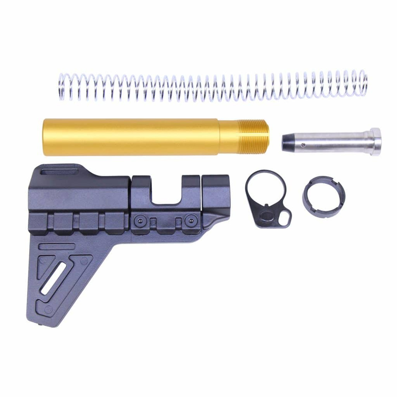 Guntec USA Micro Breach Pistol Brace Kit (Anodized Gold)