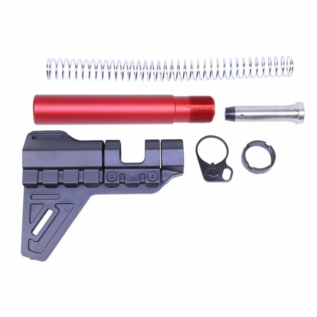 Guntec USA GT-MBPB-RED Guntec USA Micro Breach Pistol Brace Kit (Anodized Red) GT-MBPB-RED