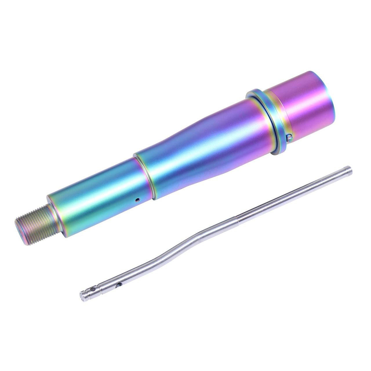 Guntec USA BAR-5.5-RPVD Guntec USA BAR-5.5-RPVD 5.5" 5.56mm 1:5 Twist Contour 4150 Barrel With Gas Tube (Rainbow PVD Coated) BAR-5.5-RPVD