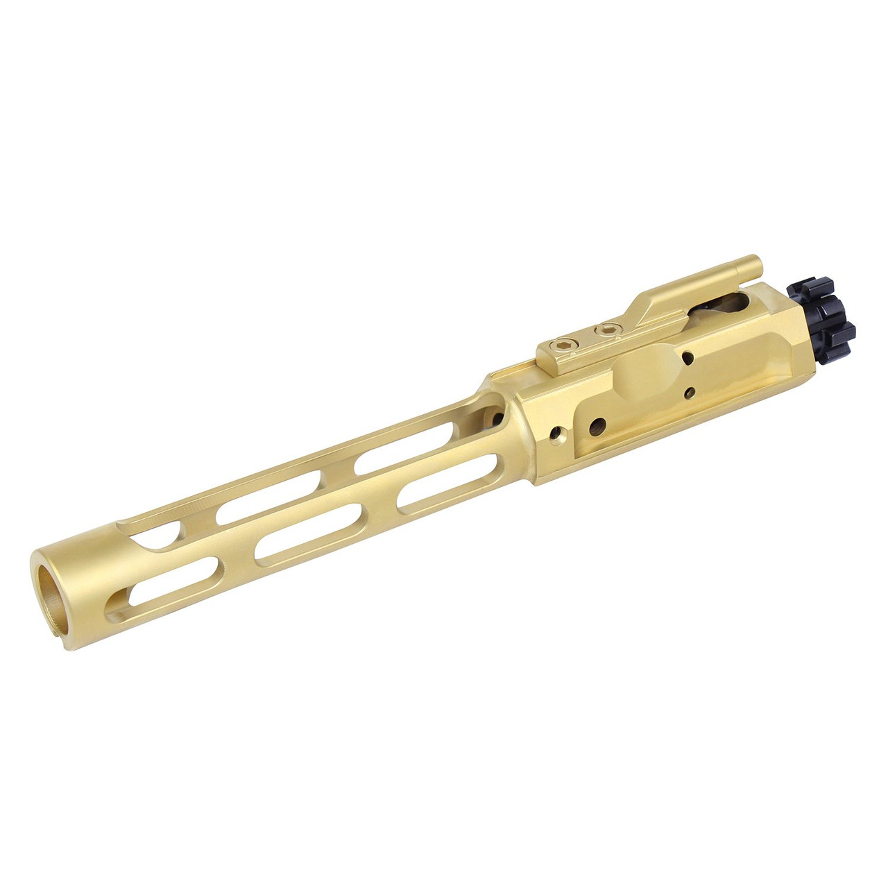 Guntec USA GT-BCG-308-LM-TIN AR .308 Cal Nitride Skeletonized Low Mass Bolt Carrier Group (Tin Coated)