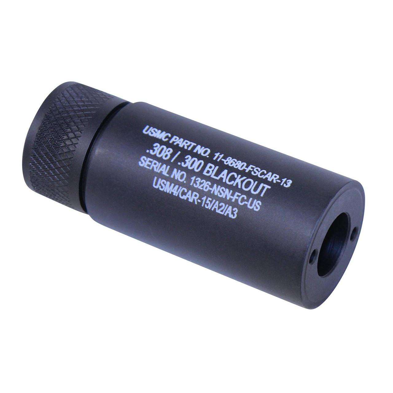 Guntec USA 3.0FAKE-AR-308-LASER Guntec USA 3.0FAKE-AR-308-LASER AR-10 .308 Cal 3.0'' Fake Suppressor (Anodized Black) (Laser Engraved) 3.0FAKE-AR-308-LASER