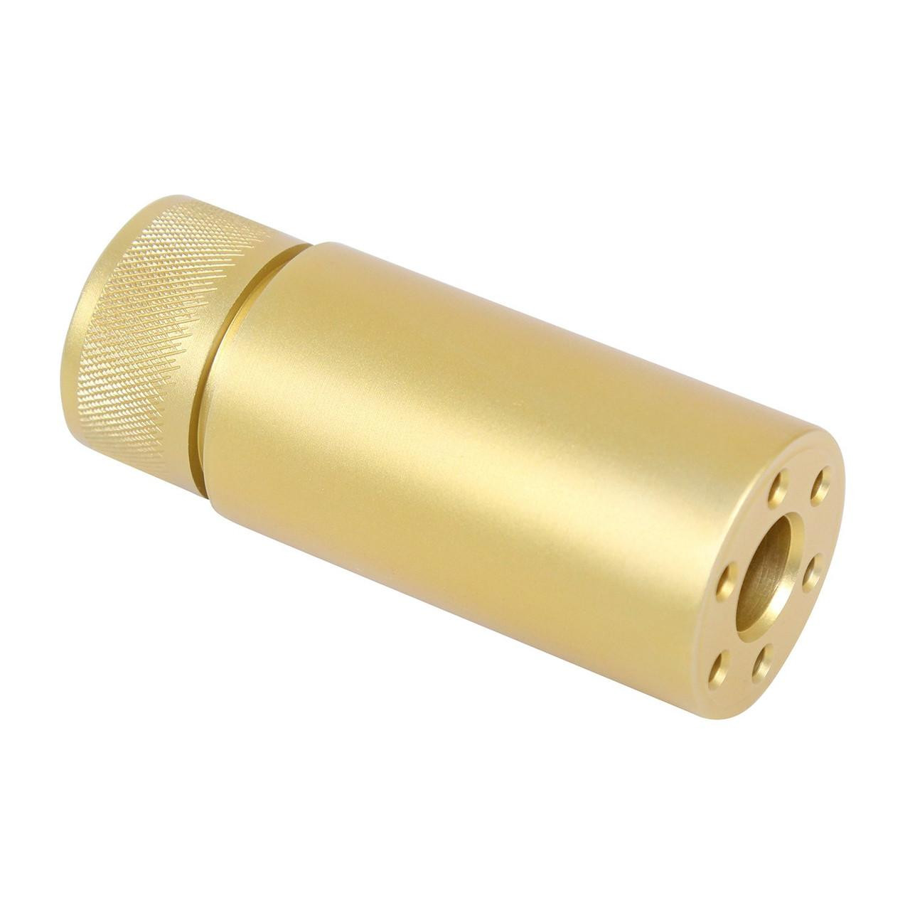 Guntec USA 3.0FAKE-AR-GOLD Guntec USA 3.0FAKE-AR-GOLD AR-15 3.0'' Fake Suppressor (Anodized Gold) 3.0FAKE-AR-GOLD