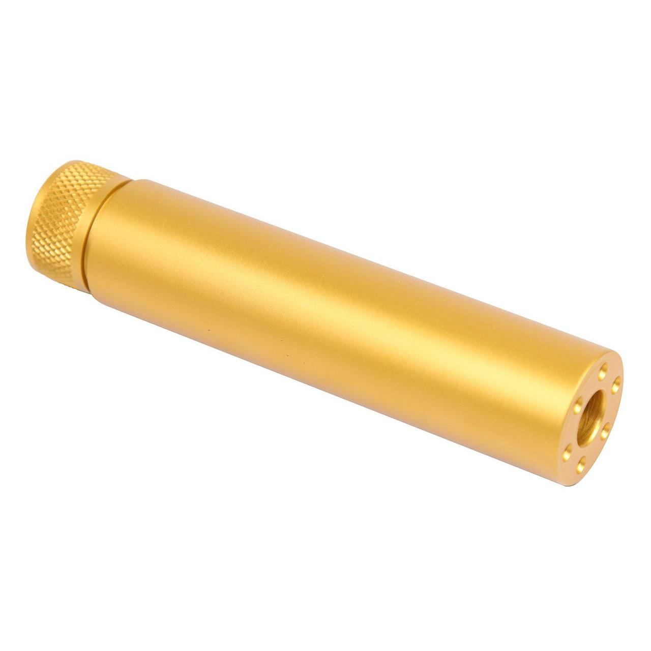 Guntec USA 5.5FAKE-AR-GOLD Guntec USA 5.5FAKE-AR-GOLD 223/5.56 Rifle 5.5'' Fake Suppressor (Anodized Gold) 5.5FAKE-AR-GOLD