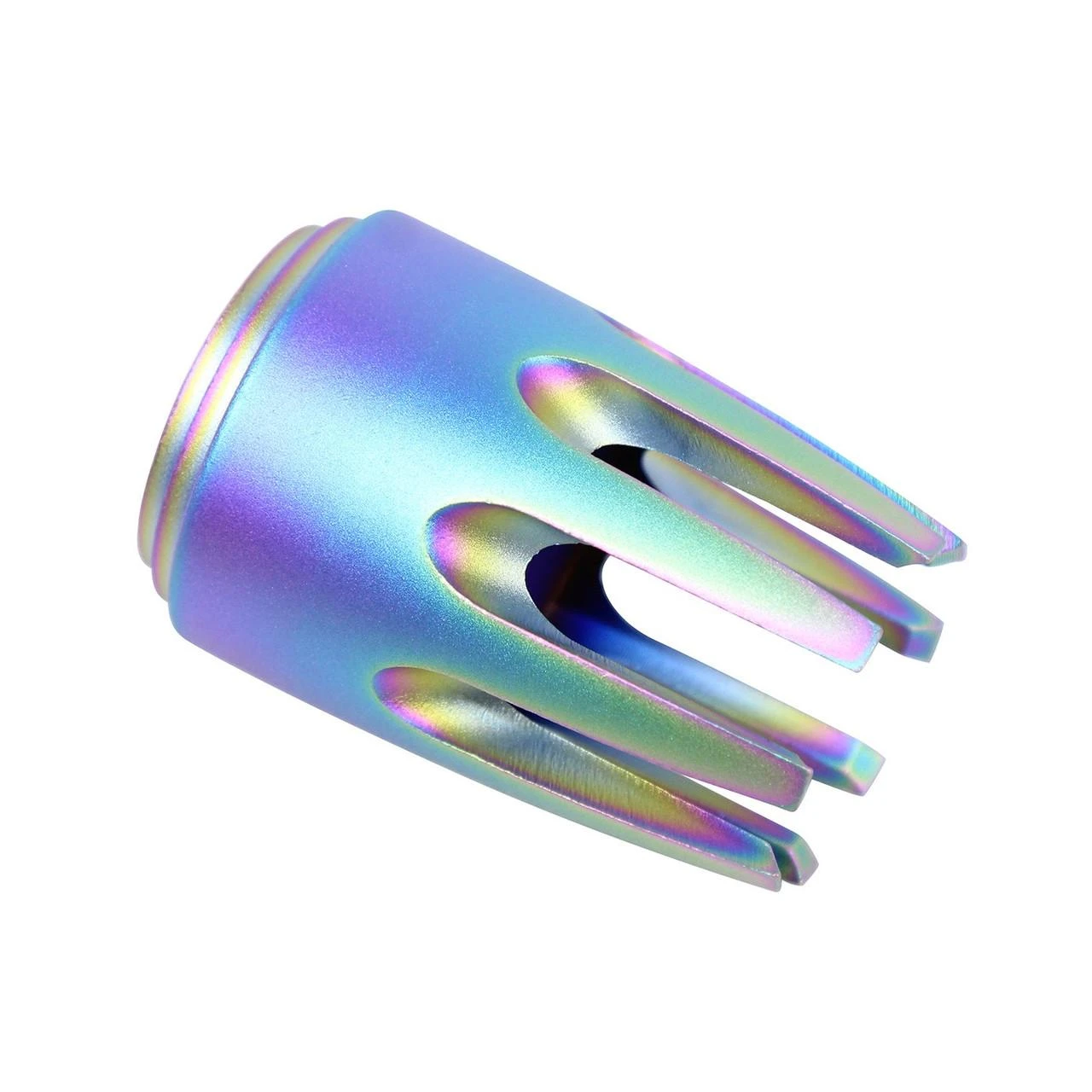 Guntec USA AR-CLAW-RPVD Guntec USA AR-CLAW-RPVD 223/5.56 Rifle 'Claw' Multi-Prong Flash Hider (Rainbow PVD Coated) AR-CLAW-RPVD