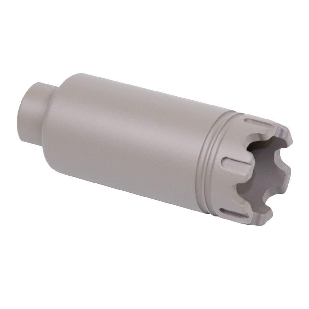  Guntec USA CONE-FH-S-C-308-FDE AR-10 .308 Cal Slim Line 'Trident' Flash Can With Glass Breaker (Flat Dark Earth) 
