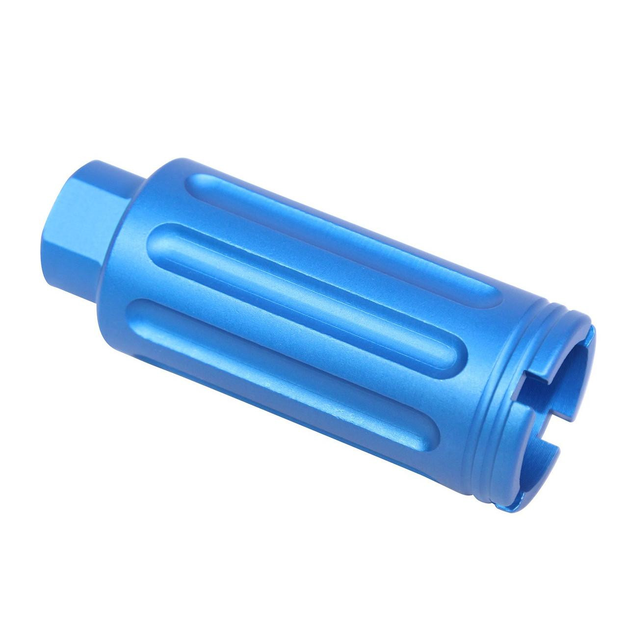  Guntec USA CONE-FH-S-GEN2-BLUE AR-15 Slim Line Cone Flash Can (Gen 2) (Anodized Blue) 