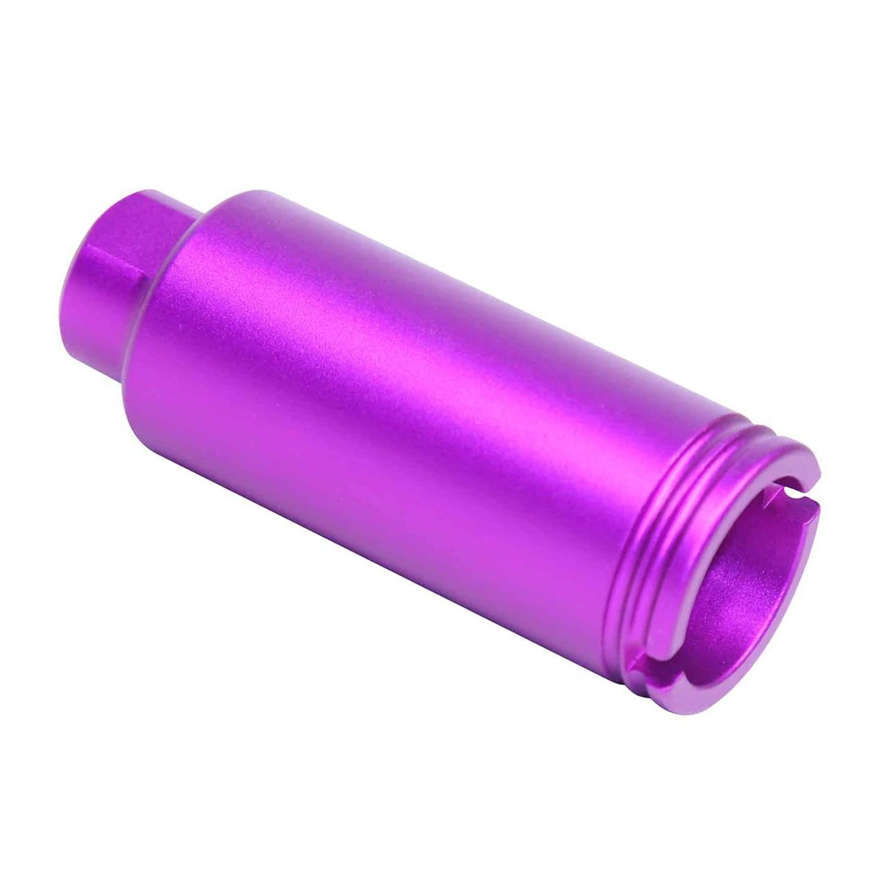 Guntec USA CONE-FH-S-PURPLE Guntec USA CONE-FH-S-PURPLE 223/5.56 Rifle Slim Line Cone Flash Can (Anodized Purple) CONE-FH-S-PURPLE