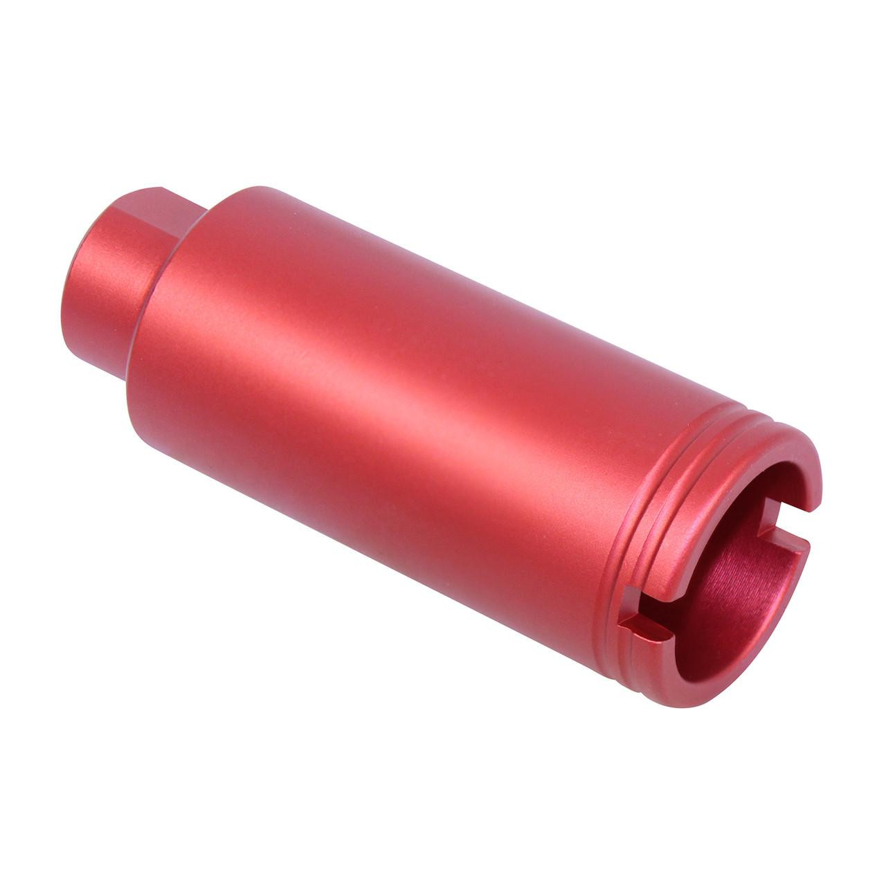  Guntec USA CONE-FH-S-RED 223/5.56 Rifle Slim Line Cone Flash Can (Anodized Red) 