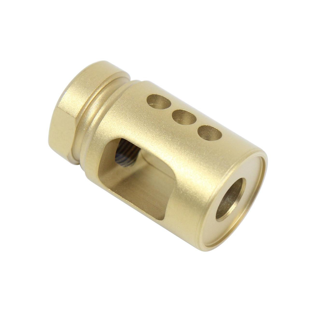 Guntec USA M-COMP-TIN Guntec USA M-COMP-TIN AR-15 Micro Comp Steel Compensator (Tin Coated) M-COMP-TIN