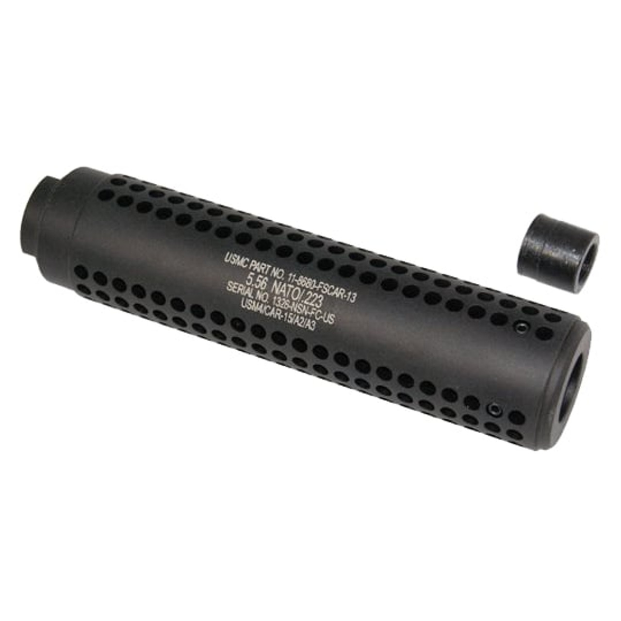 Guntec USA SOCOM AR-15 Slip Over Socom Style Fake Suppressor (Anodized Black)