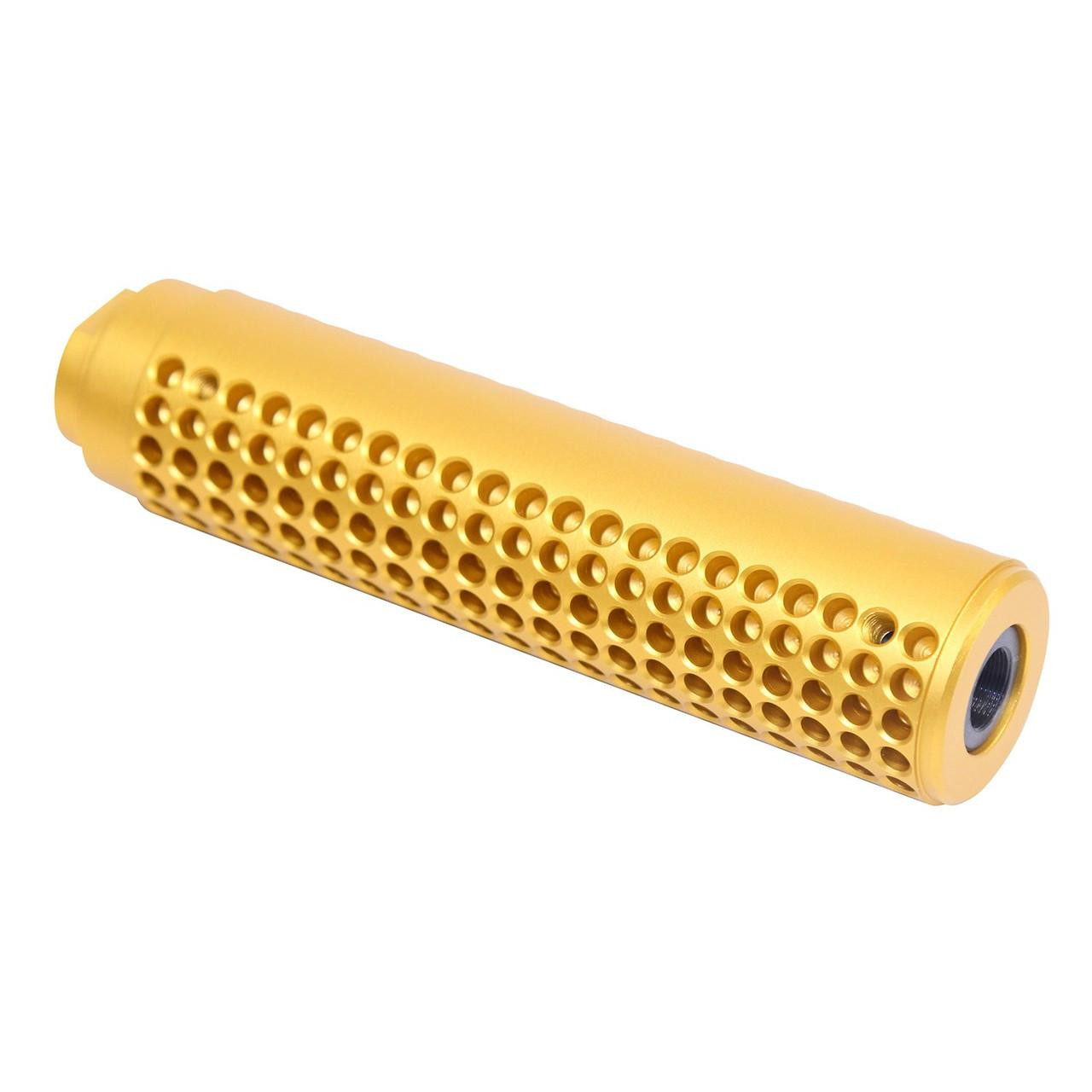 Guntec USA SOCOM-GOLD Guntec USA SOCOM-GOLD 223/5.56 Rifle Slip Over Socom Style Fake Suppressor (Anodized Gold) SOCOM-GOLD