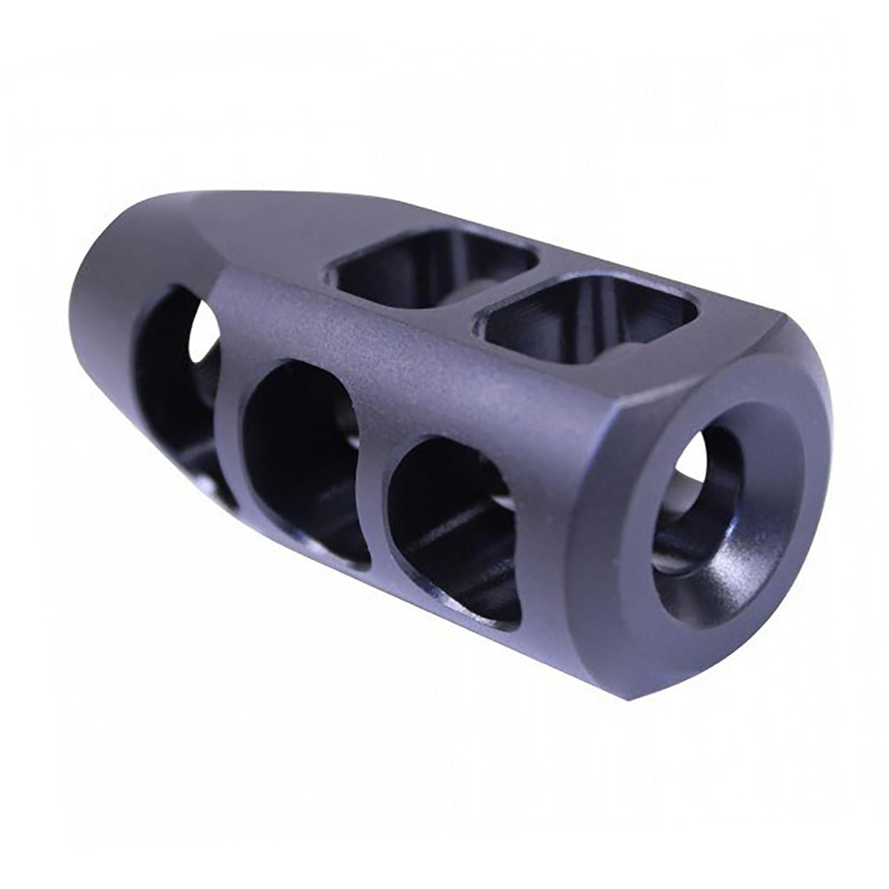 Guntec USA TANK9-50 .50 Beowulf Multiport Steel Compensator (Gen 2), black metal firearm accessory with multiple ports.