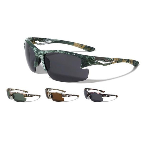 NcStar VBP0164 Camouflage Semi Rimless Temple Cutout Sport UV400, UVA & UVB Sunglasses VBP0164