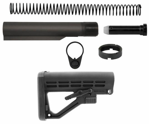TacFire MAR050-B TacFire MAR050-B 223/5.56 Rifle Mil-Spec Buffer Tube Kit With Six Position Stock MAR050-B