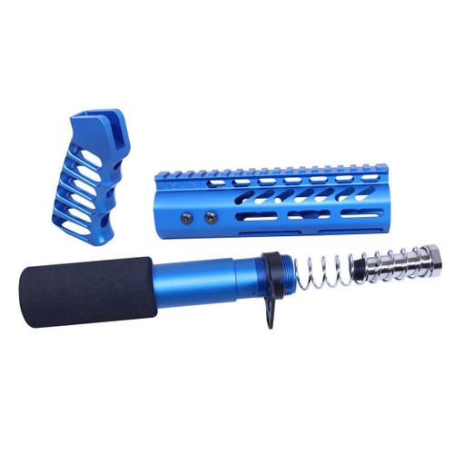 Guntec USA AR-PISTOL-SET-MLK-308-BLUE Guntec USA AR-PISTOL-SET-MLK-308-BLUE AR .308 Pistol Furniture Set (Anodized Blue) AR-PISTOL-SET-MLK-308-BLUE