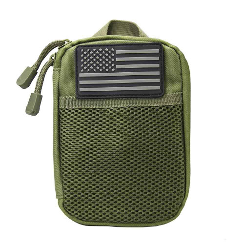 NcStar CVAP3006G NcSTAR CVAP3006G Molle Utility Pouch With U.S. Patch CVAP3006G