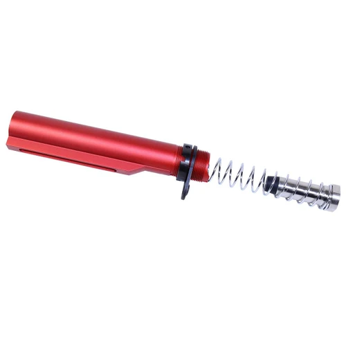 Guntec USA MILTUBESET-308-RED Guntec USA MILTUBESET-308-RED AR-10 Mil-Spec Buffer Tube Set (.308 Cal) (Anodized Red) MILTUBESET-308-RED