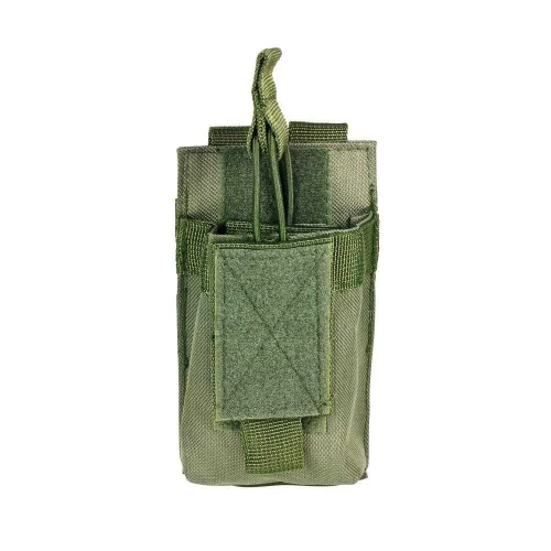 NcStar NcSTAR CCAR1MP2929G 223/556 Single Mag Pouch, tactical green magazine pouch with adjustable straps and secure closure for firearm magazines.