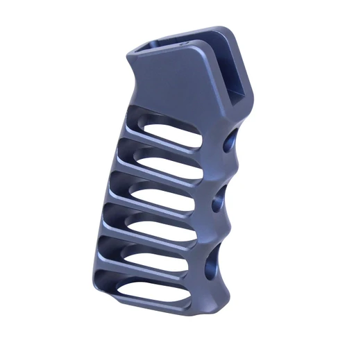 Guntec USA ULS-PG-GREY Guntec USA ULS-PG-GREY Ultralight Series Skeletonized Aluminum Pistol Grip (Anodized Grey) ULS-PG-GREY