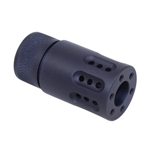 Guntec USA 1326-MB-P-MINI-9 Guntec USA 1326-MB-P-MINI-9 AR 9mm Mini Slip Over Barrel Shroud With Multi Port Muzzle Brake (Anodized Black) 1326-MB-P-MINI-9