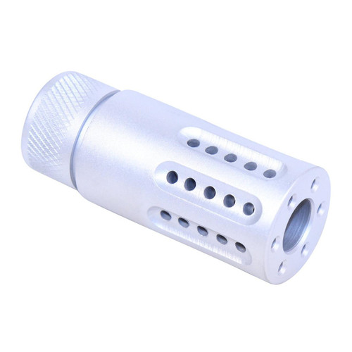  Guntec USA 1326-MB-P-S-R 223/5.56 Rifle Micro Slip Over Barrel Shroud With Multi Port Muzzle Brake (Unfinished) 