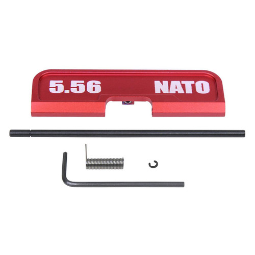  Guntec USA 223GATE-G3-556N-RED 223/5.56 Rifle Ejection Port Dust Cover Assembly (Gen 3) (W/ Lasered 5.56 NATO) (Anodized Red) 