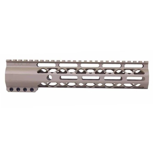 Guntec USA GT-10ALC-FDE Guntec USA GT-10ALC-FDE 10" AIR-LOK Series M-LOK Compression Free Floating Handguard With Monolithic Top Rail (Flat Dark Earth) GT-10ALC-FDE