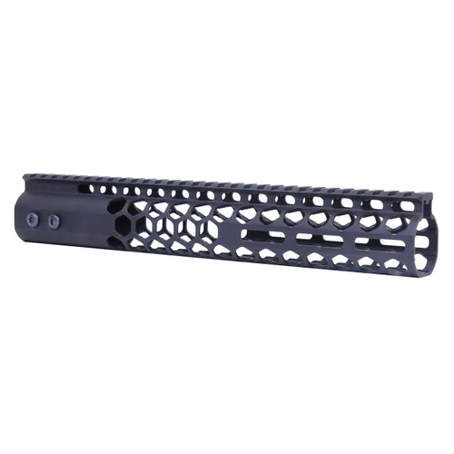 Guntec USA GT-12HC-AL-MLK Guntec USA GT-12HC-AL-MLK 12" Air Lite Series 'Honeycomb' M-LOK Free Floating Handguard With Monolithic Top Rail (Anodized Black) GT-12HC-AL-MLK