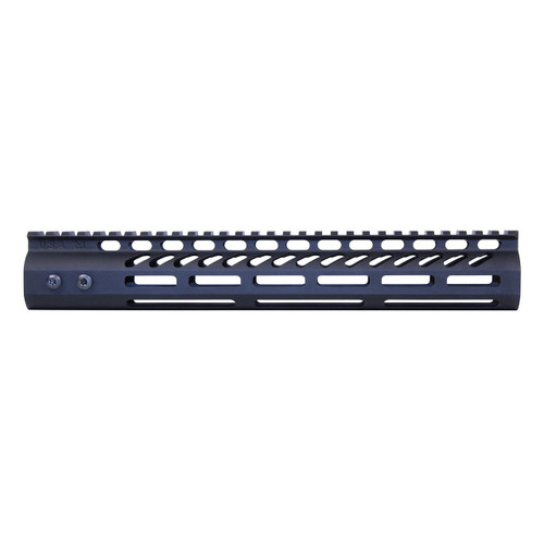  Guntec USA GT-12MLK 12" Ultra Lightweight Thin M-LOK System Free Floating Handguard With Monolithic Top Rail (Anodized Black) 