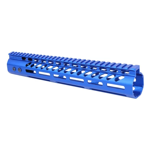 Guntec USA GT-12MLK-308-BLUE Guntec USA GT-12MLK-308-BLUE 12" Ultra Lightweight Thin M-LOK System Free Floating Handguard With Monolithic Top Rail (.308 Cal) (Anodized Blue) GT-12MLK-308-BLUE