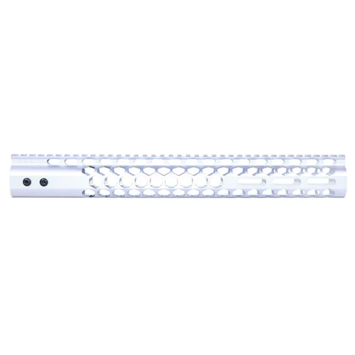 Guntec USA GT-15HC-AL-MLK-CLEAR Guntec USA GT-15HC-AL-MLK-CLEAR 15" Air Lite Series 'Honeycomb' M-LOK Free Floating Handguard With Monolithic Top Rail (Anodized Clear) GT-15HC-AL-MLK-CLEAR