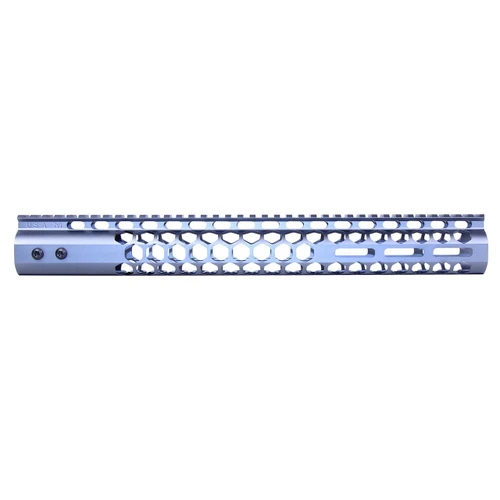 Guntec USA GT-15HC-AL-MLK-GREY Guntec USA GT-15HC-AL-MLK-GREY 15" Air Lite Series 'Honeycomb' M-LOK Free Floating Handguard With Monolithic Top Rail (Anodized Grey) GT-15HC-AL-MLK-GREY