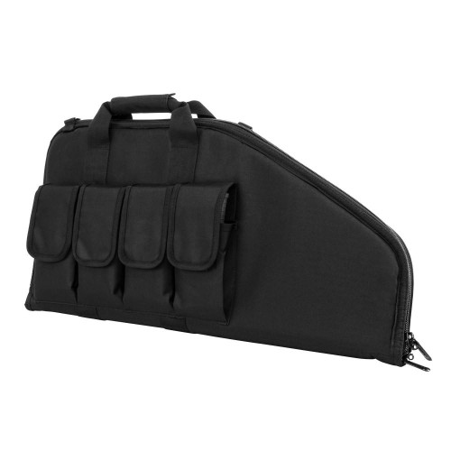 NcStar NcSTAR CVCP2961B 28" Padded Lockable Subgun Rifle Gun Case with Mag Pouchs 