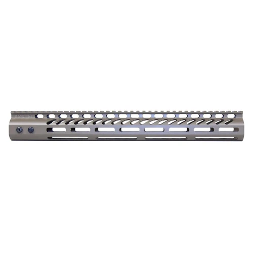 Guntec USA GT-15MLK-FDE Guntec USA GT-15MLK-FDE 15" Ultra Lightweight Thin M-LOK System Free Floating Handguard With Monolithic Top Rail (Flat Dark Earth) GT-15MLK-FDE