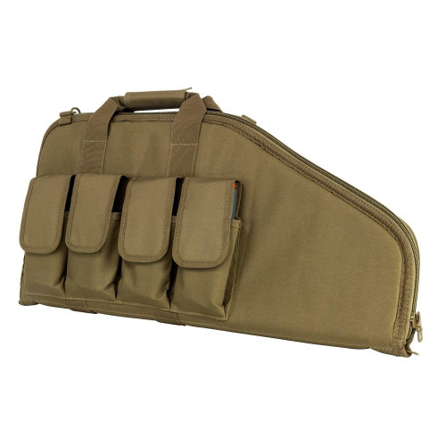 NcStar CVCP2961T-28 NcSTAR CVCP2961T 28" Padded Lockable Subgun Rifle Gun Case with Mag Pouchs CVCP2961T-28